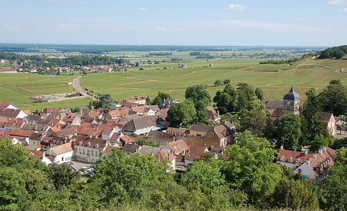 Vue de la côte de chambolle musigny